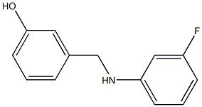 3-{[(3-fluorophenyl)amino]methyl}phenol 结构式