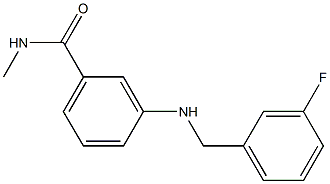 3-{[(3-fluorophenyl)methyl]amino}-N-methylbenzamide 结构式