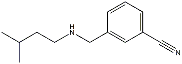 3-{[(3-methylbutyl)amino]methyl}benzonitrile 结构式