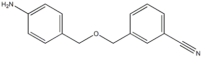 3-{[(4-aminophenyl)methoxy]methyl}benzonitrile 结构式