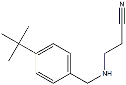 3-{[(4-tert-butylphenyl)methyl]amino}propanenitrile 结构式