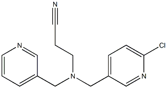 3-{[(6-chloropyridin-3-yl)methyl](pyridin-3-ylmethyl)amino}propanenitrile 结构式