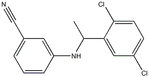 3-{[1-(2,5-dichlorophenyl)ethyl]amino}benzonitrile 结构式
