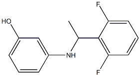 3-{[1-(2,6-difluorophenyl)ethyl]amino}phenol 结构式