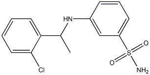 3-{[1-(2-chlorophenyl)ethyl]amino}benzene-1-sulfonamide 结构式