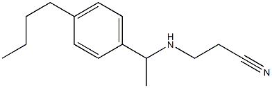 3-{[1-(4-butylphenyl)ethyl]amino}propanenitrile 结构式