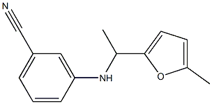 3-{[1-(5-methylfuran-2-yl)ethyl]amino}benzonitrile 结构式