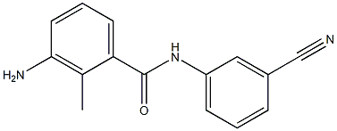 3-amino-N-(3-cyanophenyl)-2-methylbenzamide 结构式