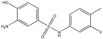 3-amino-N-(3-fluoro-4-methylphenyl)-4-hydroxybenzene-1-sulfonamide 结构式