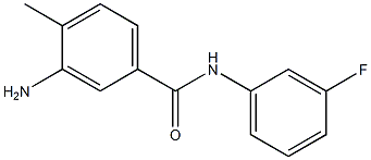 3-amino-N-(3-fluorophenyl)-4-methylbenzamide 结构式