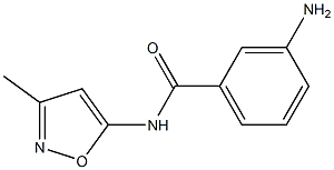 3-amino-N-(3-methyl-1,2-oxazol-5-yl)benzamide 结构式