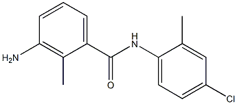 3-amino-N-(4-chloro-2-methylphenyl)-2-methylbenzamide 结构式