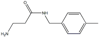 3-amino-N-(4-methylbenzyl)propanamide 结构式