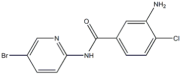 3-amino-N-(5-bromopyridin-2-yl)-4-chlorobenzamide 结构式