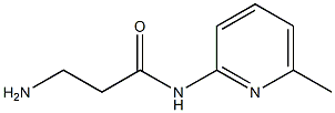 3-amino-N-(6-methylpyridin-2-yl)propanamide 结构式