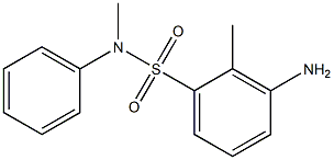 3-amino-N,2-dimethyl-N-phenylbenzene-1-sulfonamide 结构式