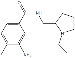 3-amino-N-[(1-ethylpyrrolidin-2-yl)methyl]-4-methylbenzamide 结构式