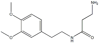 3-amino-N-[2-(3,4-dimethoxyphenyl)ethyl]propanamide 结构式