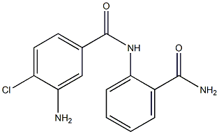 3-amino-N-[2-(aminocarbonyl)phenyl]-4-chlorobenzamide 结构式