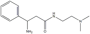 3-amino-N-[2-(dimethylamino)ethyl]-3-phenylpropanamide 结构式