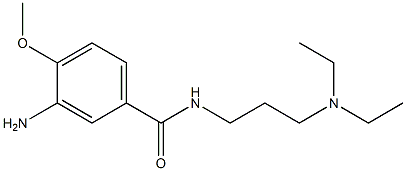 3-amino-N-[3-(diethylamino)propyl]-4-methoxybenzamide 结构式