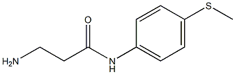 3-amino-N-[4-(methylthio)phenyl]propanamide 结构式