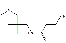 3-amino-N-{2-[(dimethylamino)methyl]-2-methylpropyl}propanamide 结构式