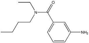 3-amino-N-butyl-N-ethylbenzamide 结构式