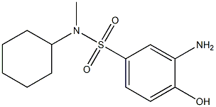 3-amino-N-cyclohexyl-4-hydroxy-N-methylbenzene-1-sulfonamide 结构式