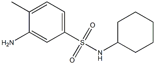 3-amino-N-cyclohexyl-4-methylbenzene-1-sulfonamide 结构式