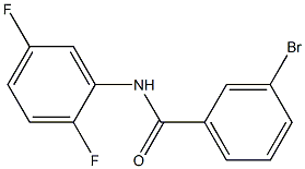 3-bromo-N-(2,5-difluorophenyl)benzamide 结构式