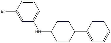3-bromo-N-(4-phenylcyclohexyl)aniline 结构式