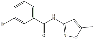 3-bromo-N-(5-methylisoxazol-3-yl)benzamide 结构式