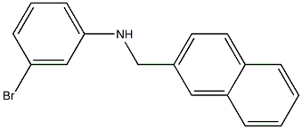 3-bromo-N-(naphthalen-2-ylmethyl)aniline 结构式