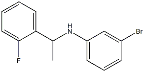 3-bromo-N-[1-(2-fluorophenyl)ethyl]aniline 结构式