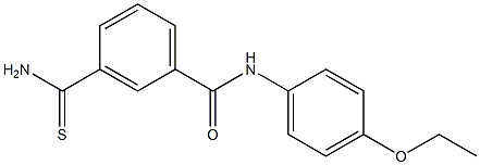 3-carbamothioyl-N-(4-ethoxyphenyl)benzamide 结构式