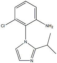 3-chloro-2-[2-(propan-2-yl)-1H-imidazol-1-yl]aniline 结构式