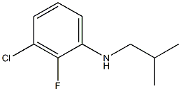 3-chloro-2-fluoro-N-(2-methylpropyl)aniline 结构式