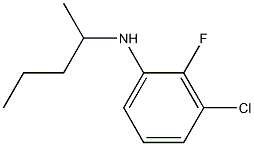 3-chloro-2-fluoro-N-(pentan-2-yl)aniline 结构式