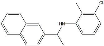 3-chloro-2-methyl-N-[1-(naphthalen-2-yl)ethyl]aniline 结构式