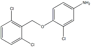 3-chloro-4-[(2,6-dichlorophenyl)methoxy]aniline 结构式