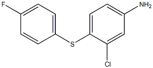 3-chloro-4-[(4-fluorophenyl)sulfanyl]aniline 结构式