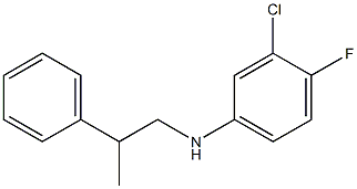 3-chloro-4-fluoro-N-(2-phenylpropyl)aniline 结构式