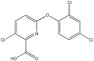 3-chloro-6-(2,4-dichlorophenoxy)pyridine-2-carboxylic acid 结构式