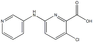 3-chloro-6-(pyridin-3-ylamino)pyridine-2-carboxylic acid 结构式