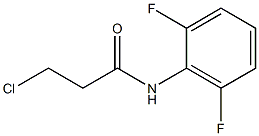 3-chloro-N-(2,6-difluorophenyl)propanamide 结构式