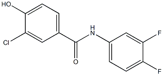 3-chloro-N-(3,4-difluorophenyl)-4-hydroxybenzamide 结构式