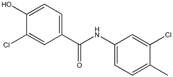 3-chloro-N-(3-chloro-4-methylphenyl)-4-hydroxybenzamide 结构式