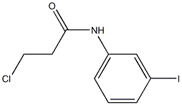 3-chloro-N-(3-iodophenyl)propanamide 结构式