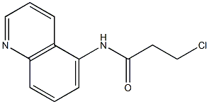 3-chloro-N-(quinolin-5-yl)propanamide 结构式